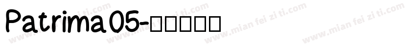 Patrima 05字体转换